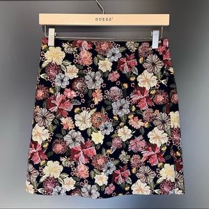 LOFT Floral Skirt, Size 00 Petite, NWT